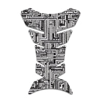 Gas Tank Sticker Motorcycle Tank Pad Protector Anti Slip Fish Bone Japanese Sci Fi - MC Motoparts