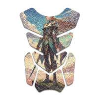 Gas Tank Sticker Motorcycle Tank Pad Protector Anti Slip Shield Neon Fantasy Art - MC Motoparts