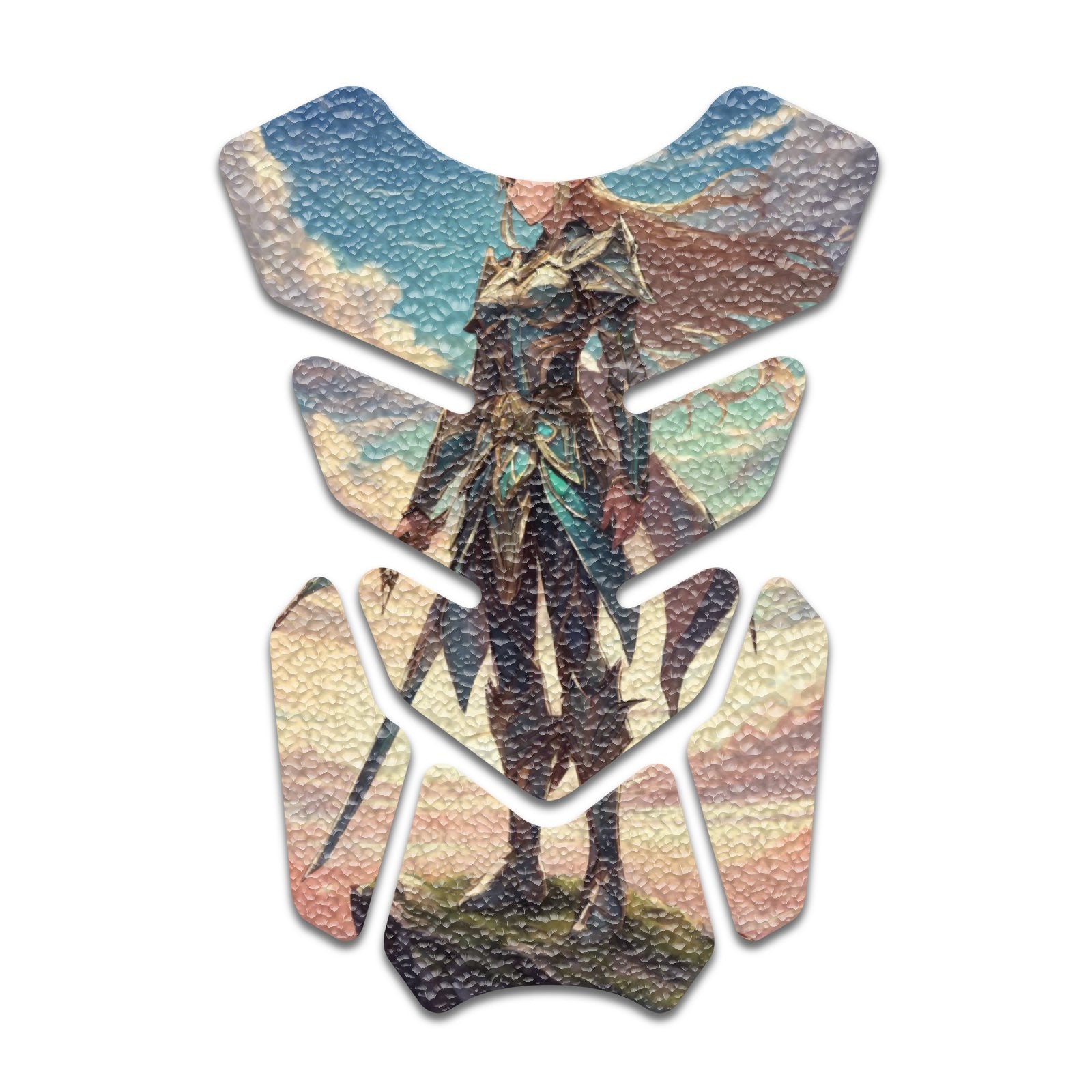 Gas Tank Sticker Motorcycle Tank Pad Protector Anti Slip Shield Neon Fantasy Art - MC Motoparts