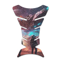 Gas Tank Sticker Motorcycle Tank Pad Protector Anti Slip Fish Bone Japanese Sci Fi - MC Motoparts