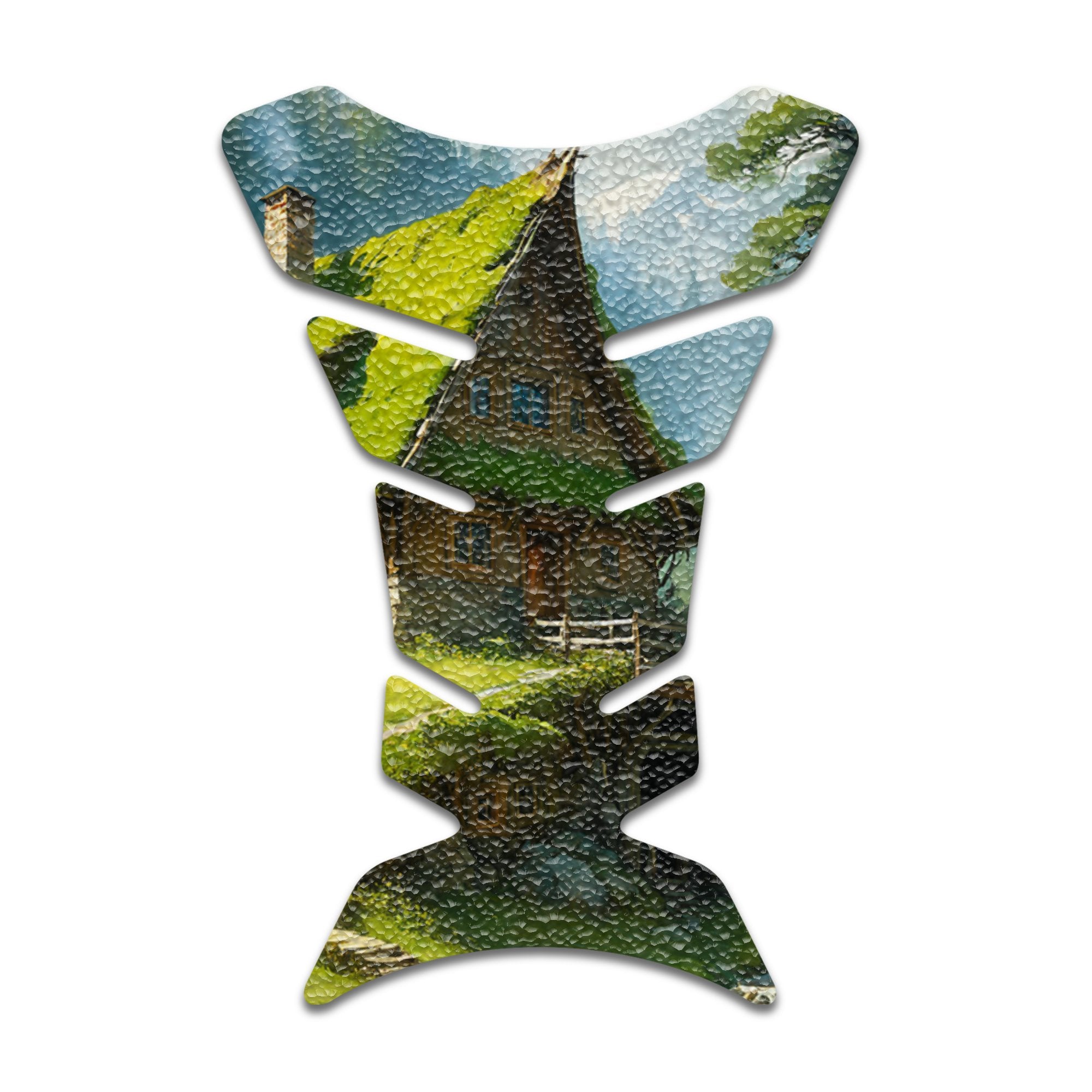 Gas Tank Sticker Motorcycle Tank Pad Protector Anti Slip Fish Bone Vintage Wave - MC Motoparts