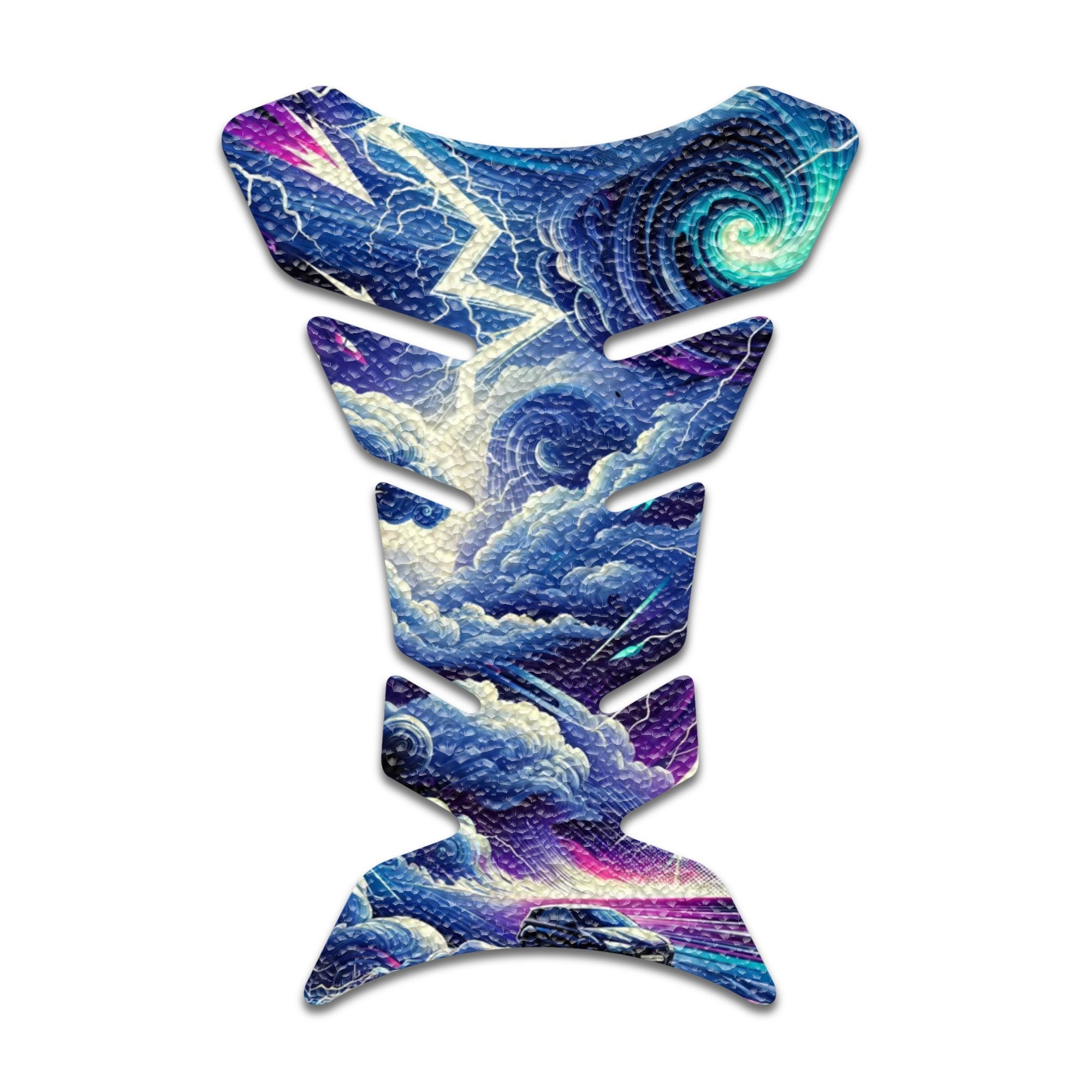 Gas Tank Sticker Motorcycle Tank Pad Protector Anti Slip Fish Bone Anime Artistic - MC Motoparts