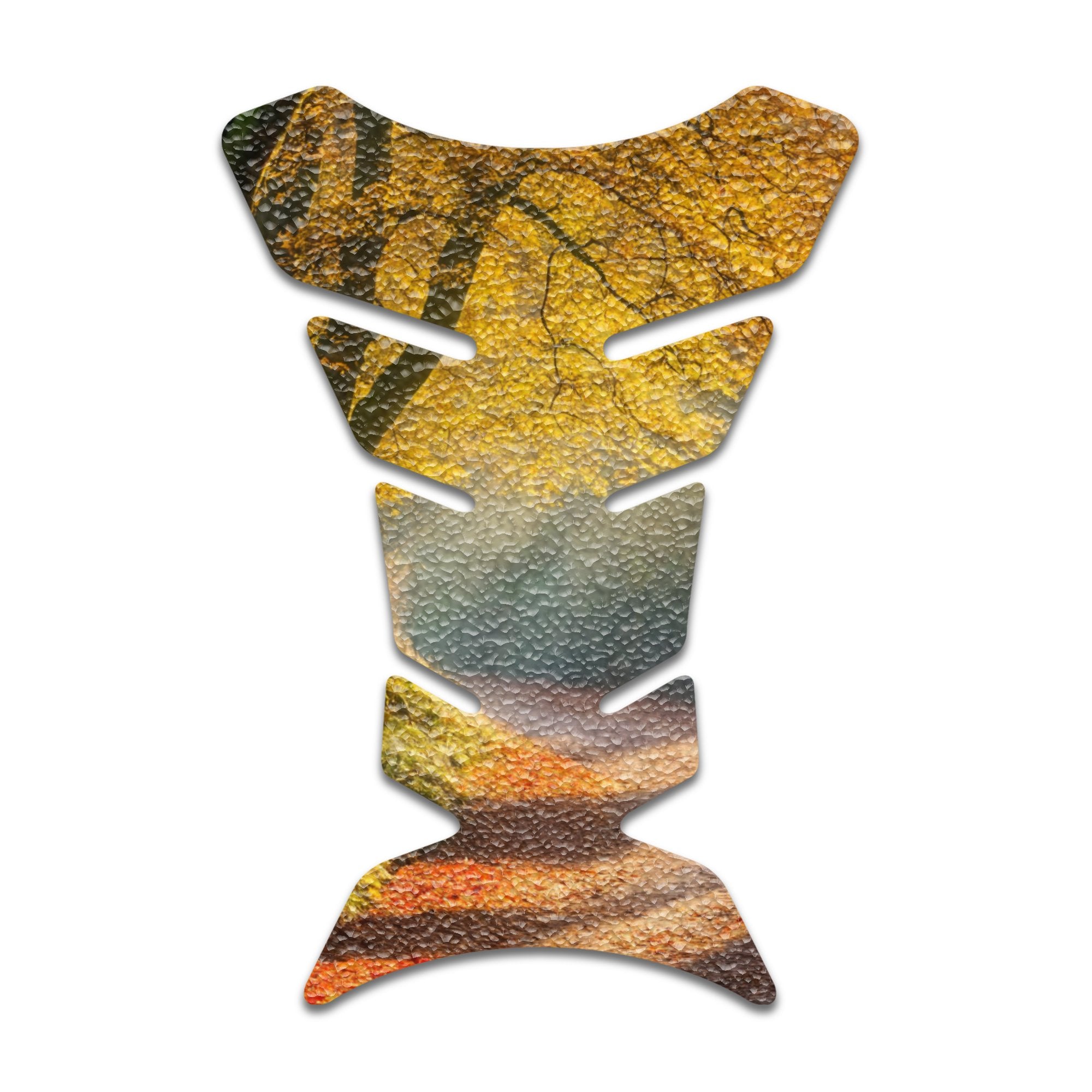 Gas Tank Sticker Motorcycle Tank Pad Protector Anti Slip Fish Bone Vintage Wave - MC Motoparts