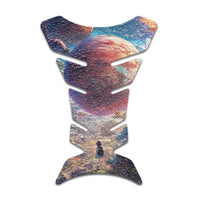 Gas Tank Sticker Motorcycle Tank Pad Protector Anti Slip Fish Bone Japanese Sci Fi - MC Motoparts