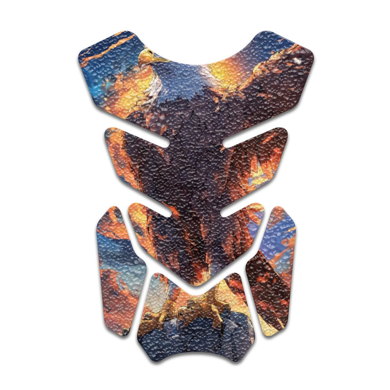 Gas Tank Sticker Motorcycle Tank Pad Protector Anti Slip Shield Neon Fantasy Art - MC Motoparts