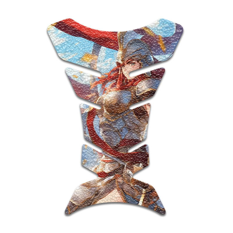 Gas Tank Sticker Motorcycle Tank Pad Protector Anti Slip Fish Bone Vintage Wave - MC Motoparts