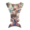 Gas Tank Sticker Motorcycle Tank Pad Protector Anti Slip Fish Bone Abstract Anime - MC Motoparts