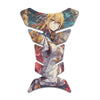Gas Tank Sticker Motorcycle Tank Pad Protector Anti Slip Fish Bone Anime Artistic - MC Motoparts