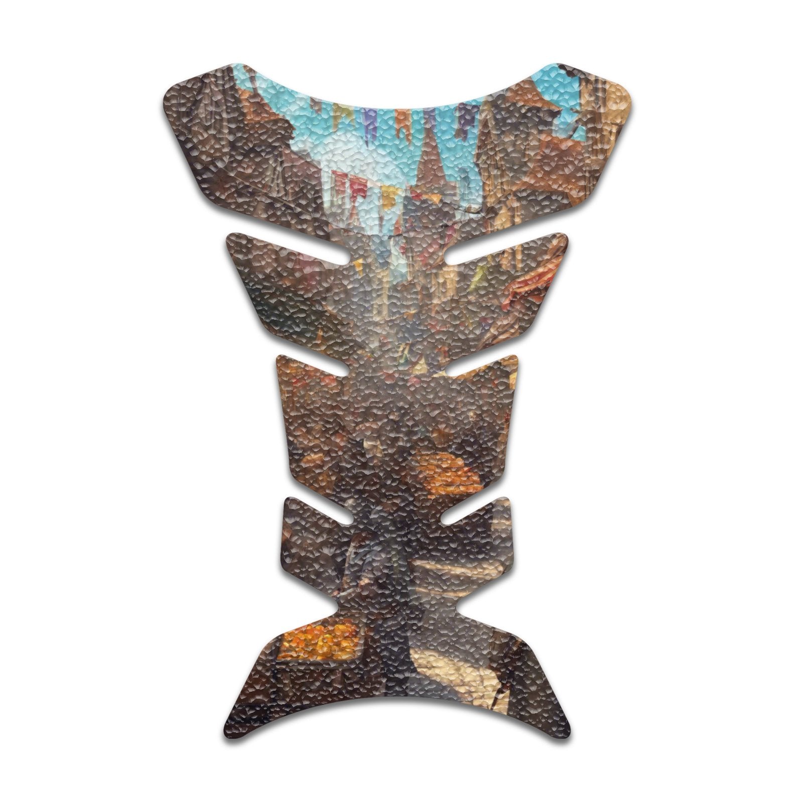 Gas Tank Sticker Motorcycle Tank Pad Protector Anti Slip Fish Bone Japanese Sci Fi - MC Motoparts