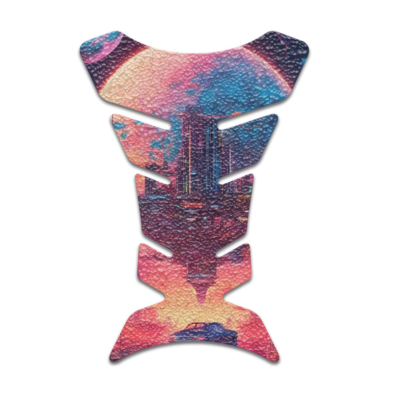 Gas Tank Sticker Motorcycle Tank Pad Protector Anti Slip Fish Bone Japanese Sci Fi - MC Motoparts