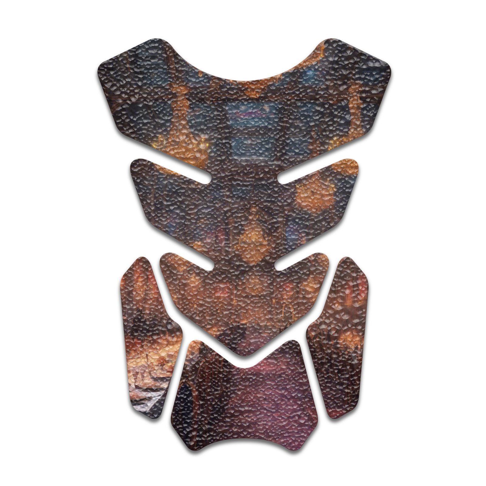 Gas Tank Sticker Motorcycle Tank Pad Protector Anti Slip Shield Neon Fantasy Art - MC Motoparts