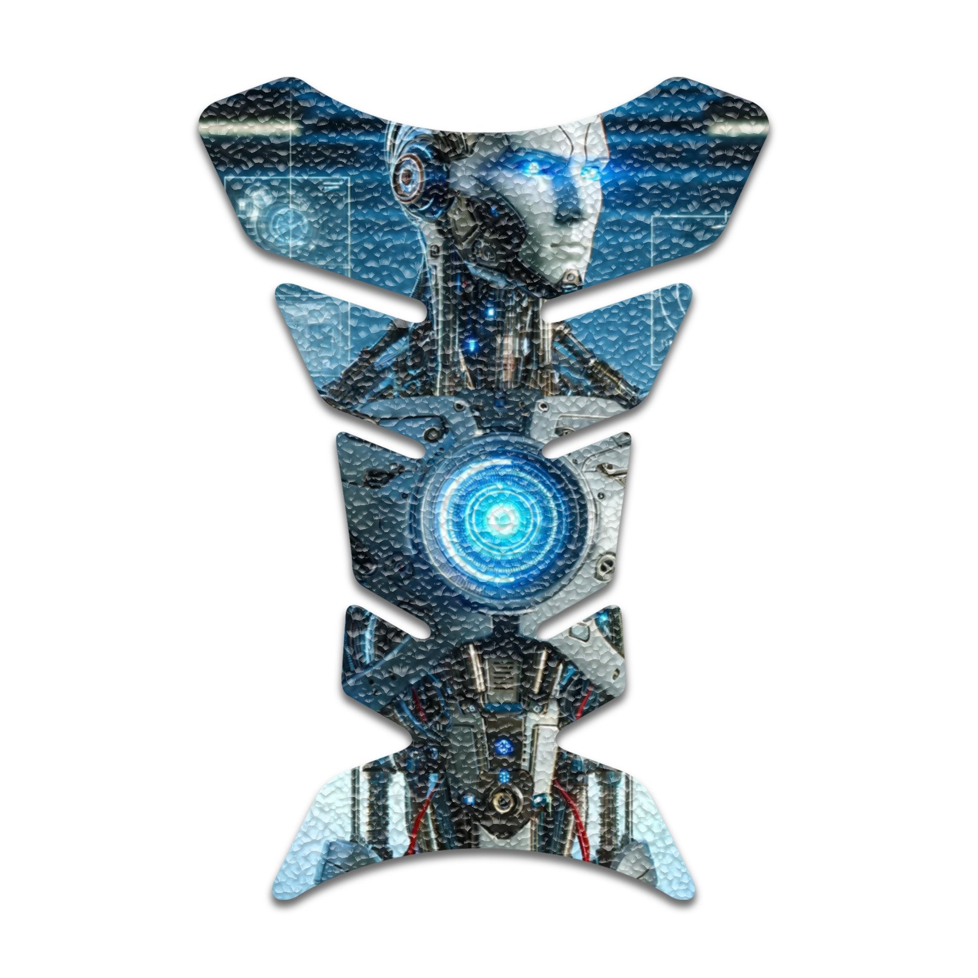 Gas Tank Sticker Motorcycle Tank Pad Protector Anti Slip Fish Bone Vintage Wave - MC Motoparts