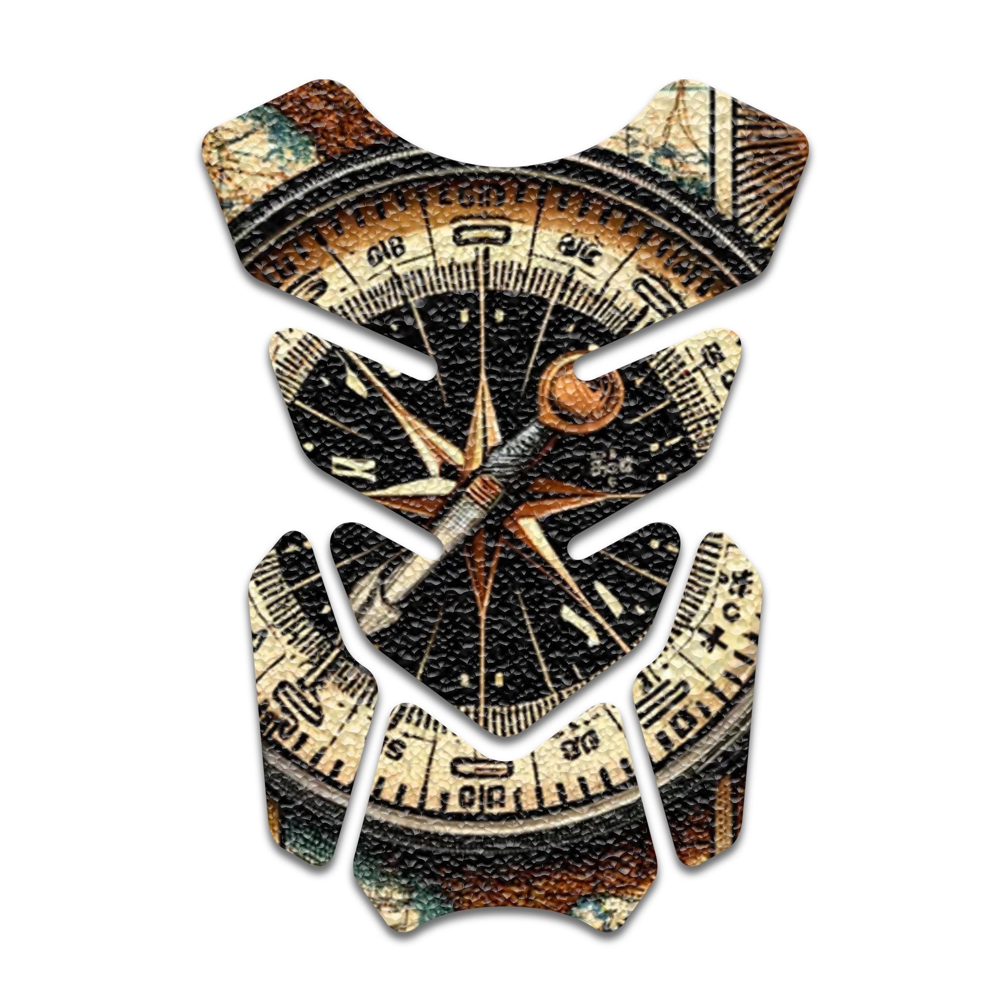 Gas Tank Sticker Motorcycle Tank Pad Protector Anti Slip Shield Vintage Wave - MC Motoparts