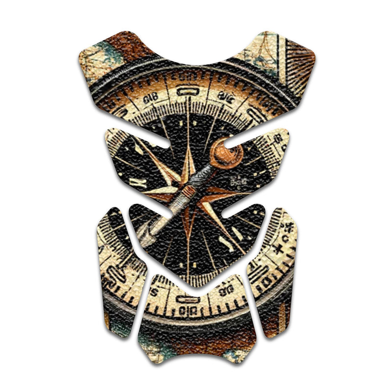 Gas Tank Sticker Motorcycle Tank Pad Protector Anti Slip Shield Vintage Wave - MC Motoparts