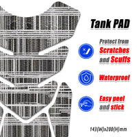 Gas Tank Sticker Motorcycle Tank Pad Protector Anti Slip Shield Vintage Wave MC Motoparts x StickerBao