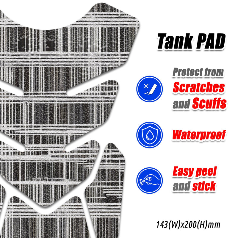 Gas Tank Sticker Motorcycle Tank Pad Protector Anti Slip Shield Vintage Wave MC Motoparts x StickerBao