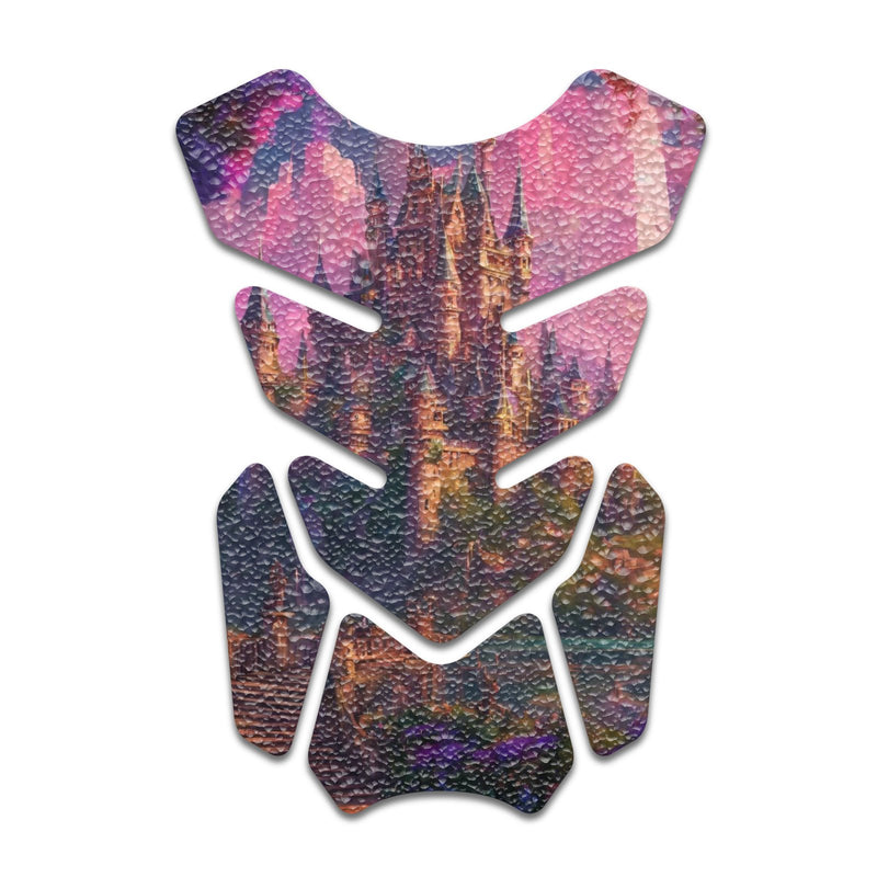 Gas Tank Sticker Motorcycle Tank Pad Protector Anti Slip Shield Neon Fantasy Art - MC Motoparts