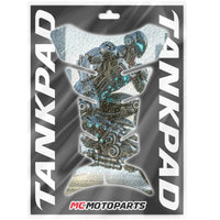 Gas Tank Sticker Motorcycle Tank Pad Protector Anti Slip Fish Bone Vintage Wave MC Motoparts x StickerBao