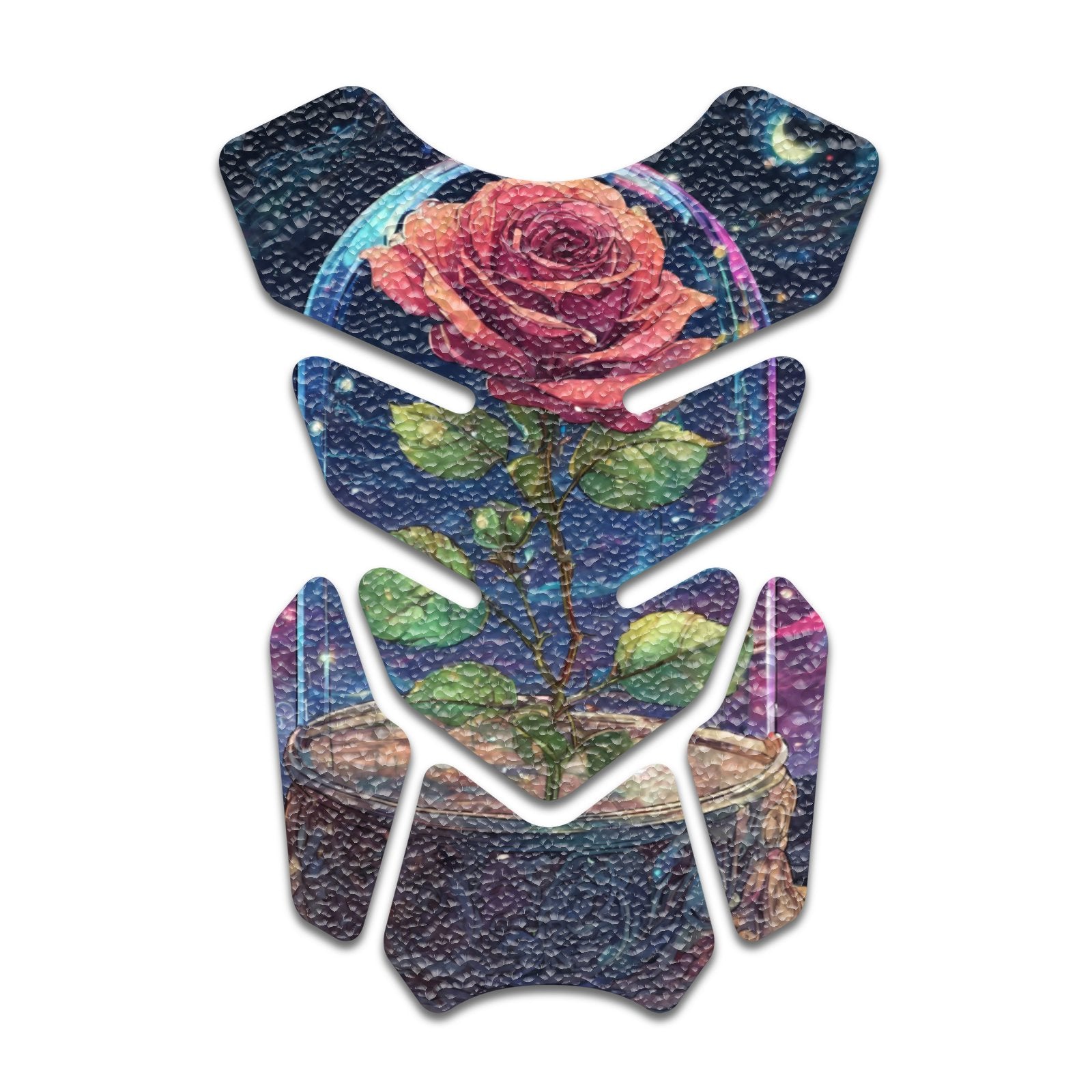 Gas Tank Sticker Motorcycle Tank Pad Protector Anti Slip Shield Neon Fantasy Art - MC Motoparts