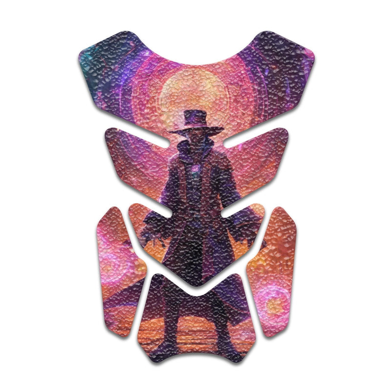 Gas Tank Sticker Motorcycle Tank Pad Protector Anti Slip Shield Neon Fantasy Art - MC Motoparts