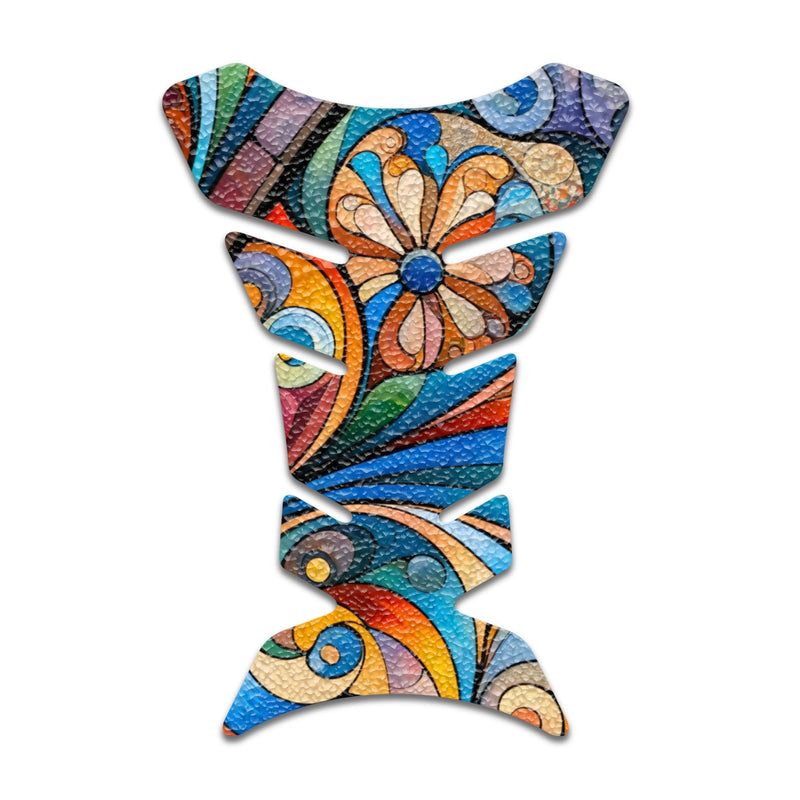 Gas Tank Sticker Motorcycle Tank Pad Protector Anti Slip Fish Bone Abstract Anime - MC Motoparts