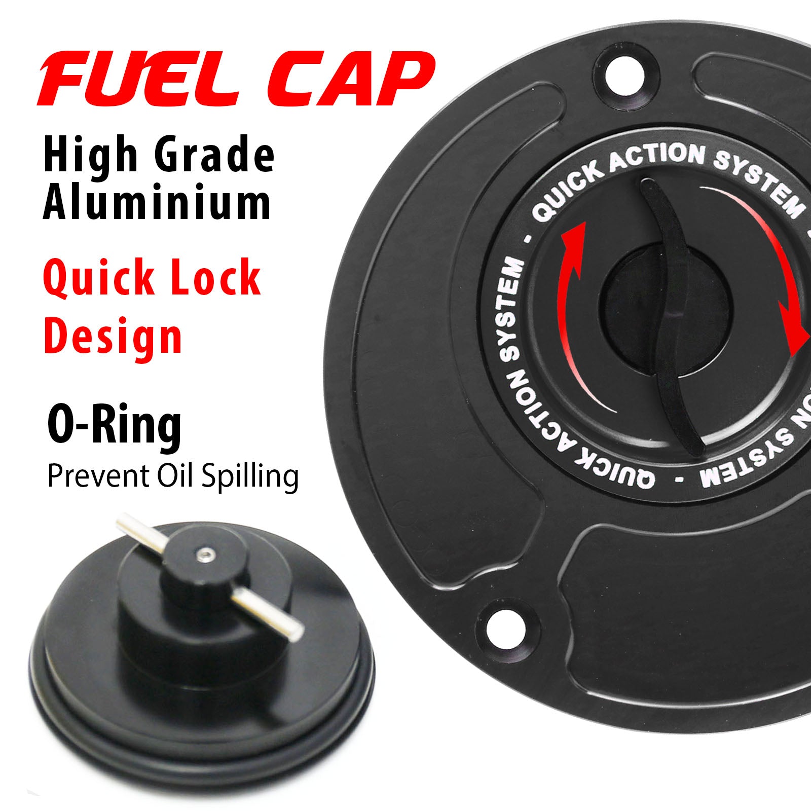 Deatil of Honda CBF600 CB919 RC51 Quick Lock Fuel Cap - MC Motoparts