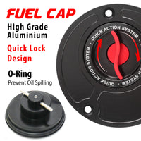 Deatil of Kawasaki Z1000 ZX10R ZX9R Quick Lock Fuel Cap - MC Motoparts