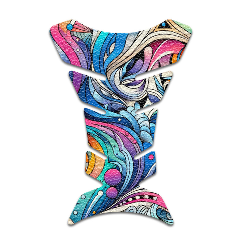 Gas Tank Sticker Motorcycle Tank Pad Protector Anti Slip Fish Bone Abstract Anime - MC Motoparts