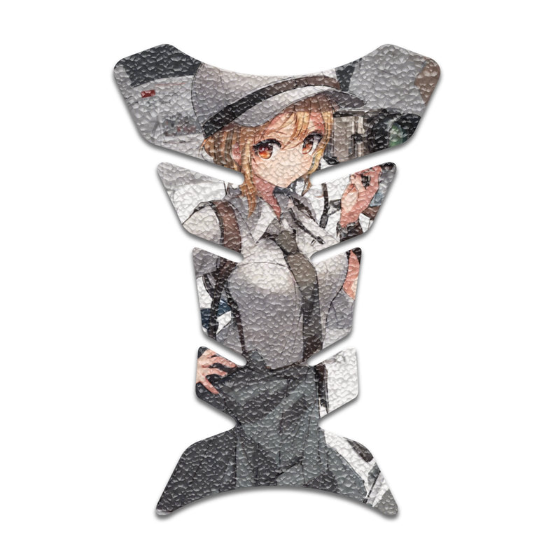 Gas Tank Sticker Motorcycle Tank Pad Protector Anti Slip Fish Bone Abstract Anime - MC Motoparts