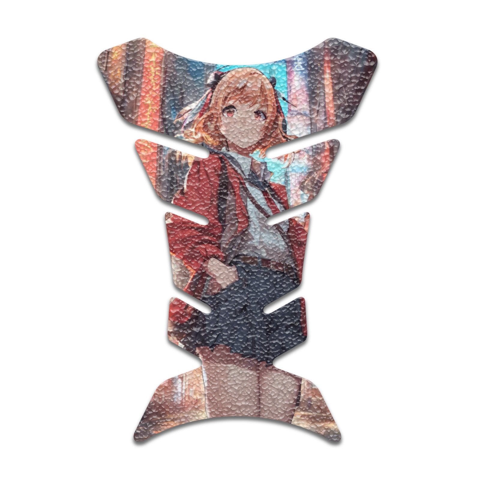 Gas Tank Sticker Motorcycle Tank Pad Protector Anti Slip Fish Bone Anime Artistic - MC Motoparts