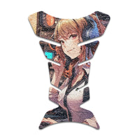 Gas Tank Sticker Motorcycle Tank Pad Protector Anti Slip Fish Bone Abstract Anime - MC Motoparts