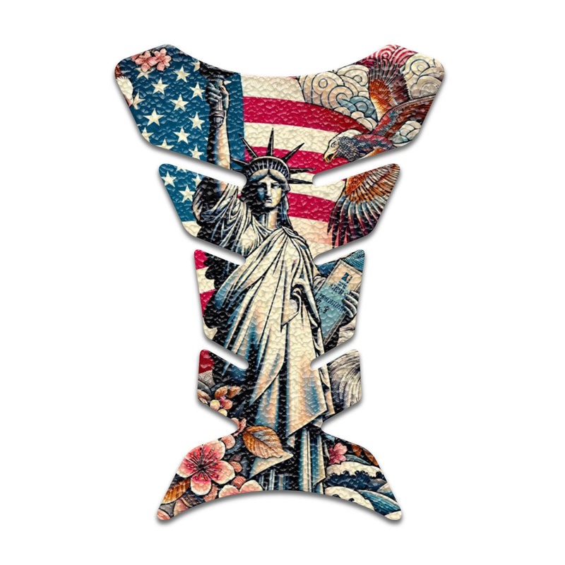 Gas Tank Sticker Motorcycle Tank Pad Protector Anti Slip Fish Bone Abstract Anime - MC Motoparts