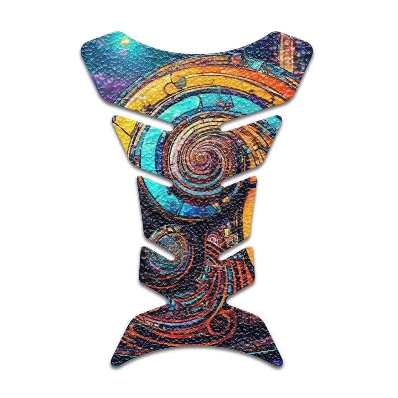 Gas Tank Sticker Motorcycle Tank Pad Protector Anti Slip Fish Bone Japanese Sci Fi - MC Motoparts