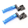 Fit Suzuki DL1000 DL650 GW250 RFIGHT 25mm Extension Front Blue Foot Pegs - MC Motoparts