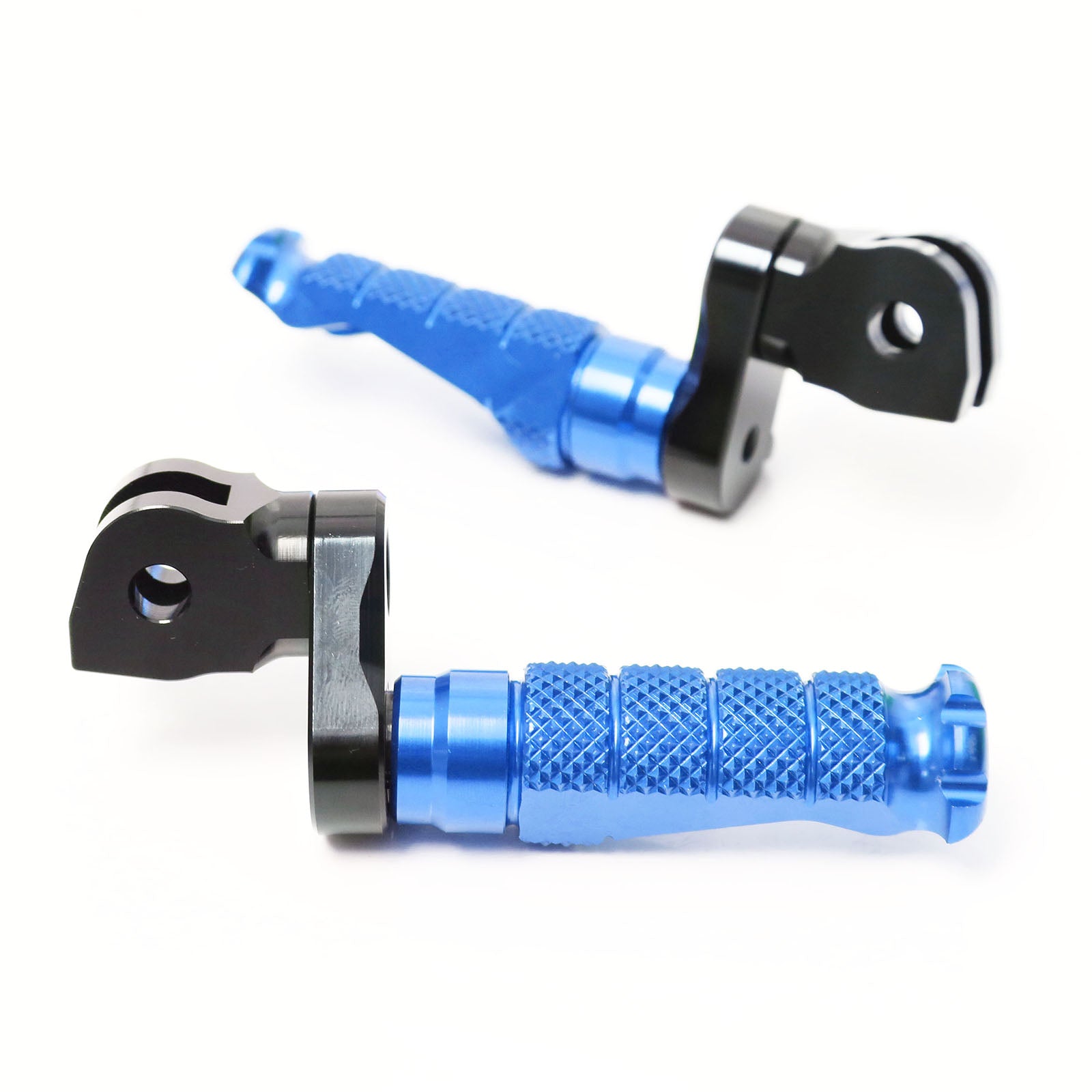 Fits Yamaha TDM900 XJR1300 XJ6 R-FIGHT 25mm Adjustable Front Blue Foot Pegs - MC Motoparts