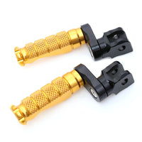 Fit Honda VFR800 VFR1200F NC750X RFIGHT 25mm Adjustable Front Gold Foot Pegs - MC Motoparts