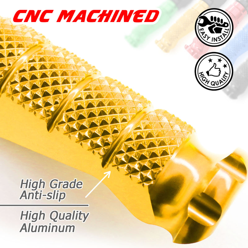 Fit Honda CBR1000RR CBR600RR RFIGHT 25mm Extension Front Gold Foot Pegs - MC Motoparts