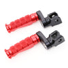 Fit Aprilia Mana 850 RSV4 Tuono V4R RFIGHT 25mm Adjustable Front Red Foot Pegs - MC Motoparts