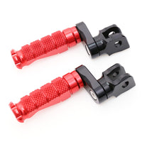 Fit Aprilia Mana 850 RSV4 Tuono V4R RFIGHT 25mm Adjustable Front Red Foot Pegs - MC Motoparts