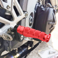 Fit Aprilia Mana 850 RSV4 Tuono V4R RFIGHT 25mm Adjustable Front Red Foot Pegs - MC Motoparts