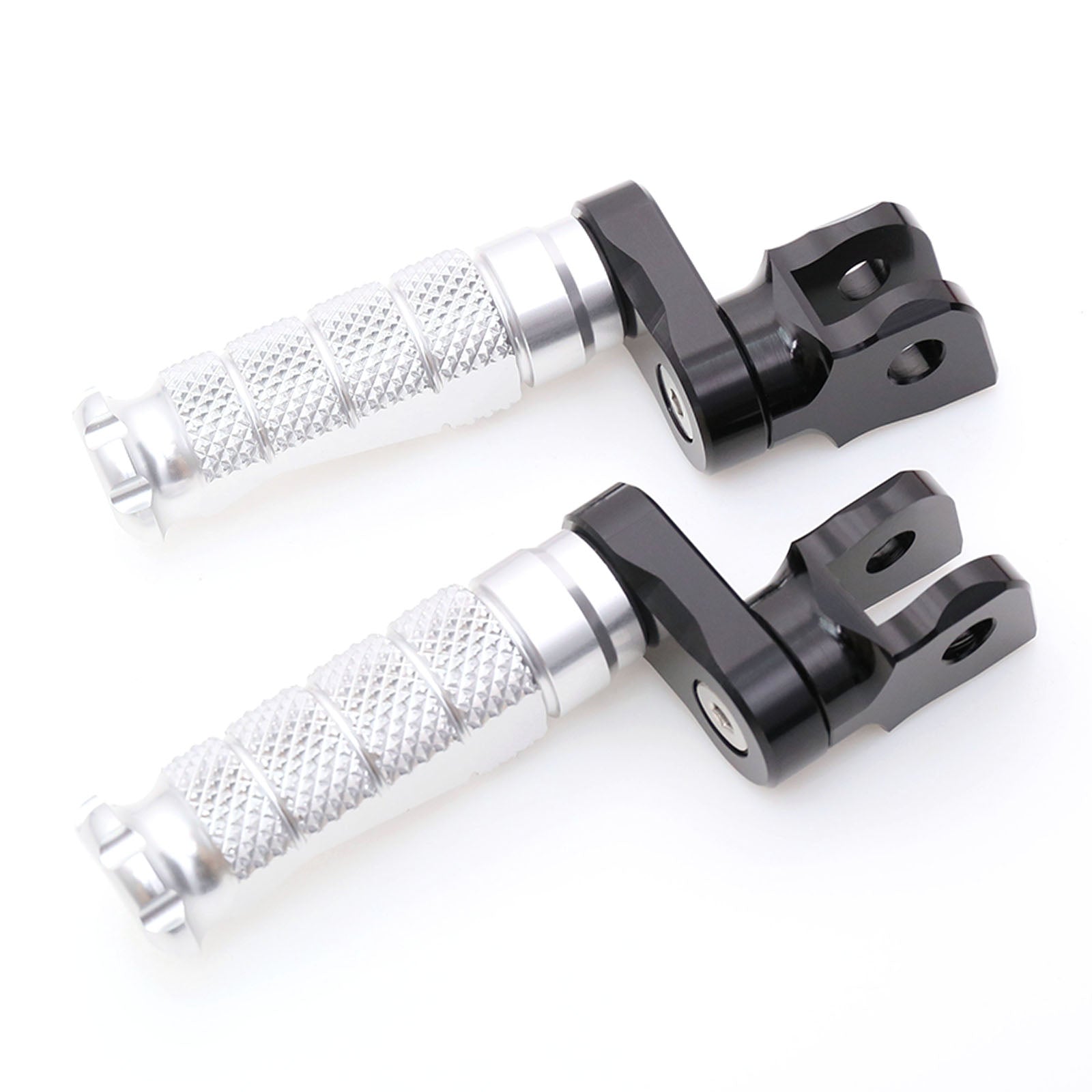 Fit Suzuki DL1000 DL650 GW250 RFIGHT 25mm Extension Front Silver Foot Pegs - MC Motoparts