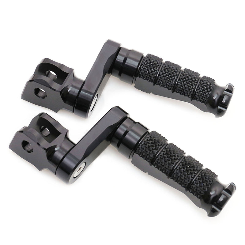 Fit Kawasaki Z1000 Z125 Z750 Z900 RFIGHT 40mm Extension Front Black Foot Pegs - MC Motoparts