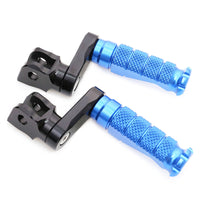 Fit Aprilia Mana 850 RSV4 Tuono V4R RFIGHT 40mm Adjustable Front Blue Foot Pegs - MC Motoparts