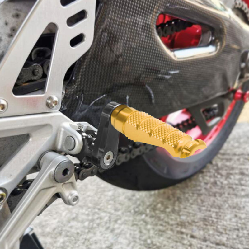 Fit Honda VFR800 VFR1200F NC750X RFIGHT 40mm Adjustable Front Gold Foot Pegs - MC Motoparts
