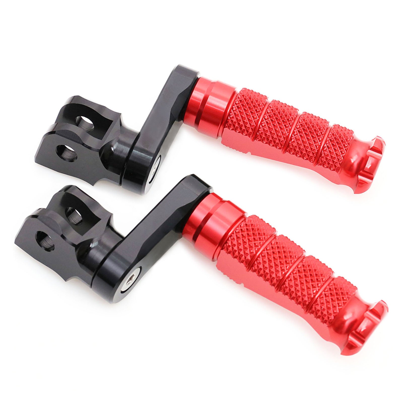 Fit Suzuki GSX-R 1000 600 750 RFIGHT 40mm Extension Front Red Foot Pegs - MC Motoparts