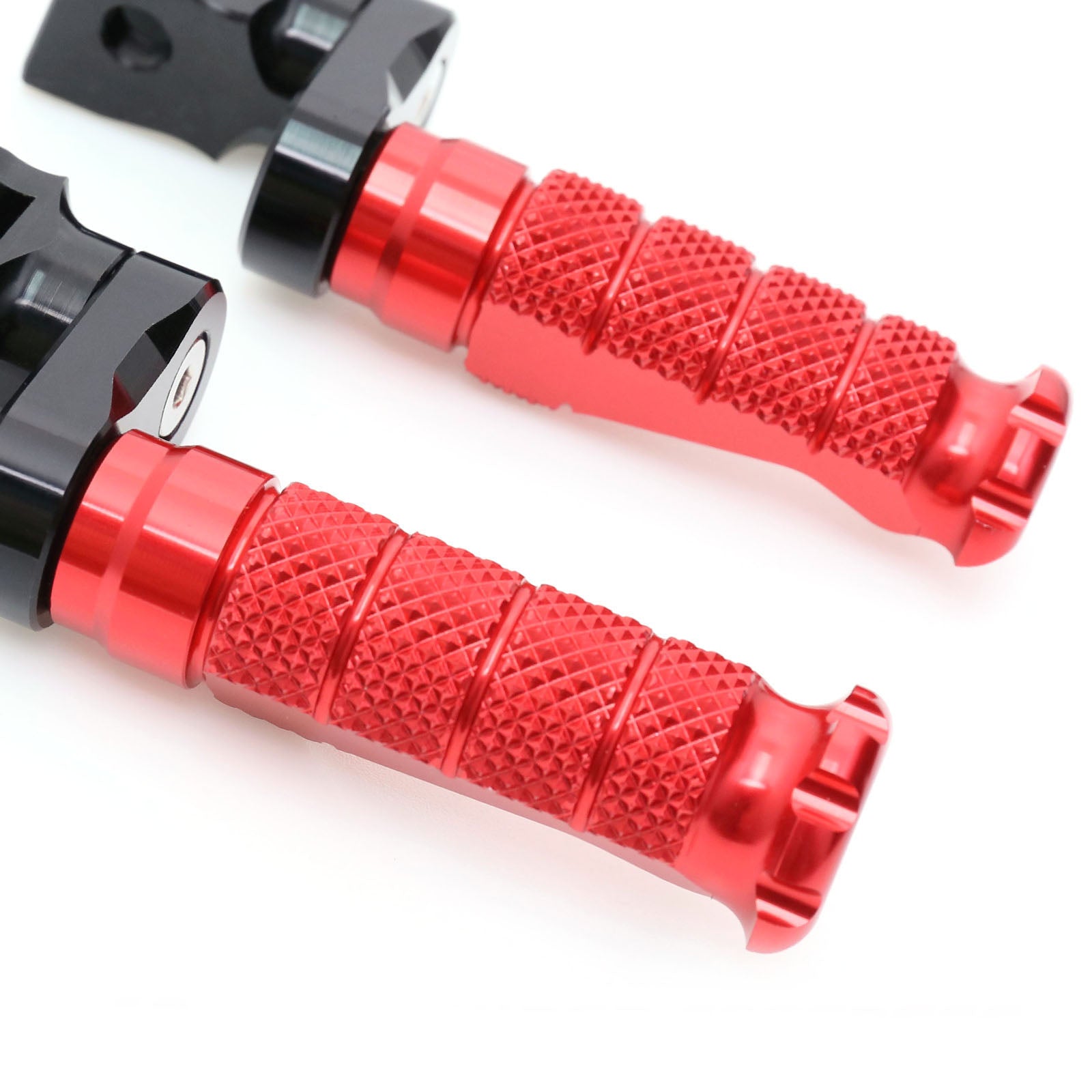 Fit Harley Davidson Softail Dyna RFIGHT 40mm Extension Front Red Foot Pegs - MC Motoparts