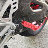 Fit Aprilia Mana 850 RSV4 Tuono V4R RFIGHT 40mm Adjustable Front Red Foot Pegs - MC Motoparts