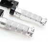 Fit Kawasaki ER6F ER6N Ninja 300 250R RFIGHT 40mm Adjustable Front Silver Foot Pegs - MC Motoparts