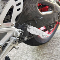 Fit Triumph Daytona 675 Thruxton R RFIGHT 40mm Multi-step Front Silver Foot Pegs - MC Motoparts