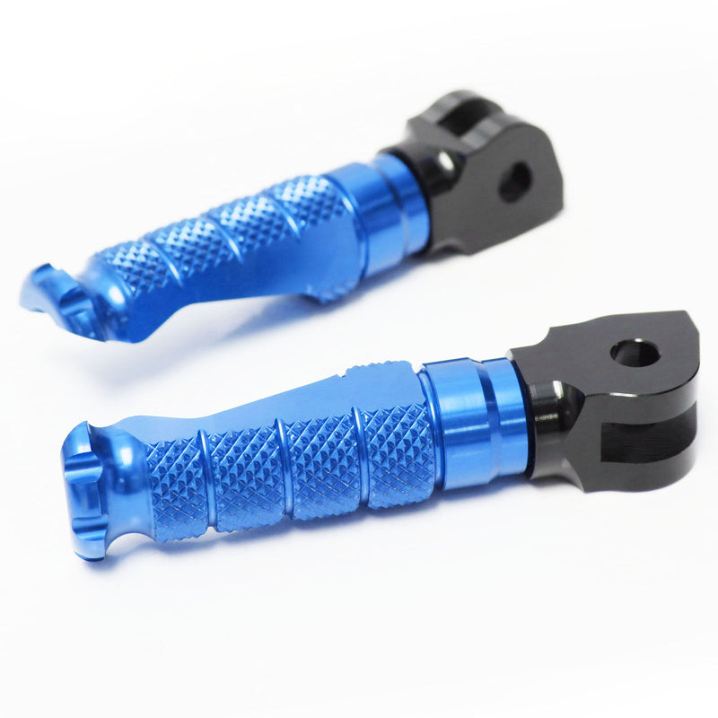 Fits Kawasaki ER6F ER6N Ninja 300 250R RFIGHT Front Blue Foot Pegs - MC Motoparts